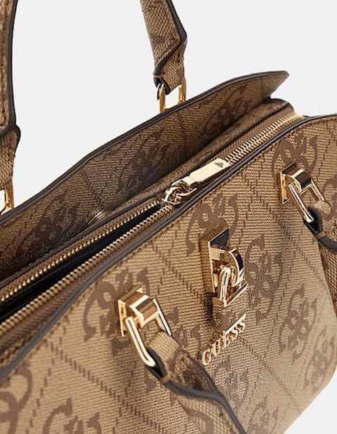 Bolso De Mano Queensland Logo Latte - Guess