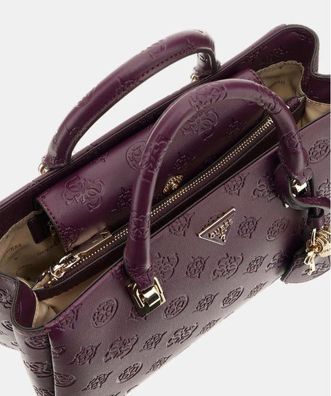 Bolso De Mano Tisha Logo Burdeos - Guess