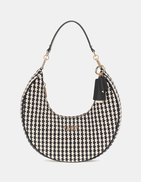 Bolso Hobo Mirema Negro Multi - Guess