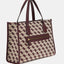 Bolso De Mano Izzy Logo Merlot - Guess