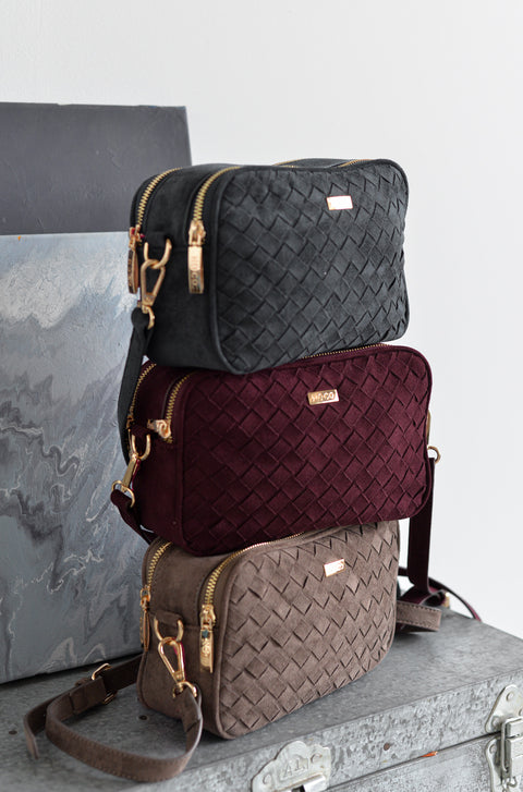 Bolso Bandolera Ante Trenzado - Noco