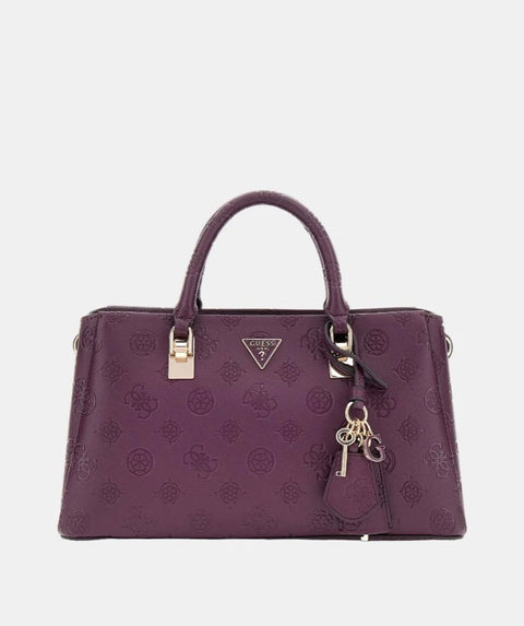 Bolso De Mano Tisha Logo Burdeos - Guess