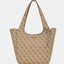 Bolso De Hombro Calista Logo Latte - Guess