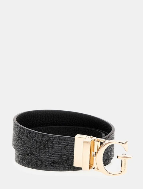 Cinturón Calista Reversible Logo 4G Negro - Guess