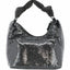 Bolso De Hombro Velina Hobo Gris Plata - Guess